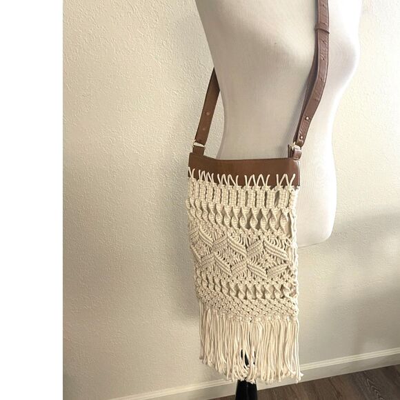 Macreme Inc Crossbody Bag Purse Vintage Y2K Handbag Boho Bohemian Knit - Picture 6 of 14